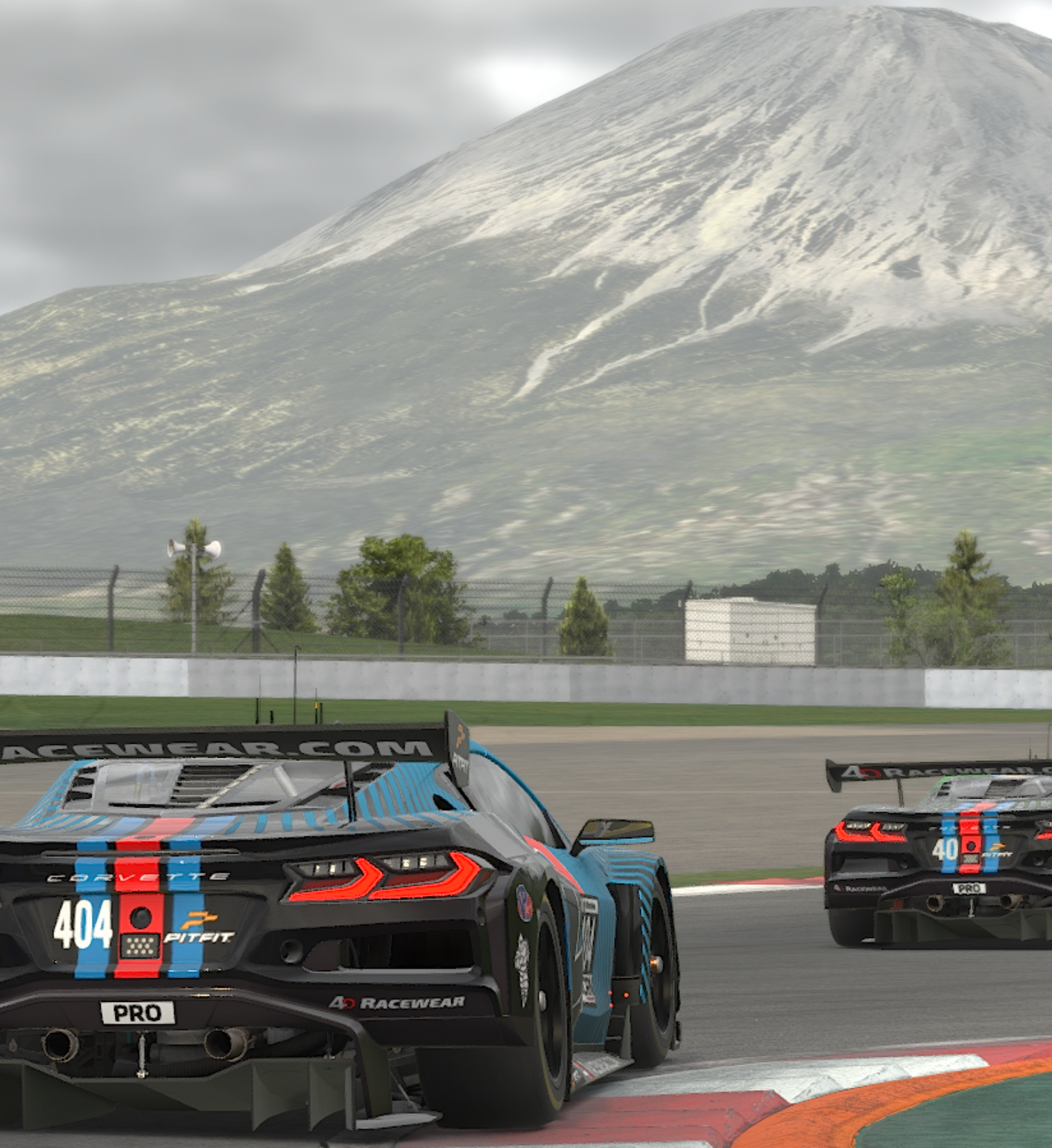 sim racing game featuring a GT3 car