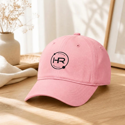 Hyperion Embroidered Soft-Crown Flat Cap -black logo