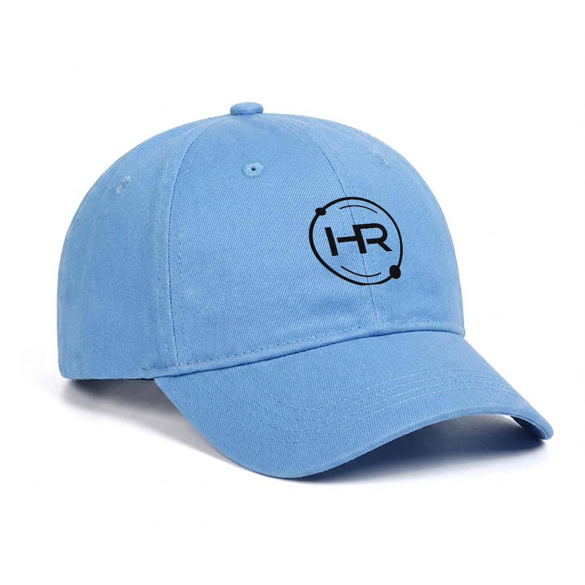 Hyperion Embroidered Soft-Crown Flat Cap -black logo