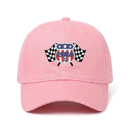 ISRA Embroidered Soft-Crown Flat Cap