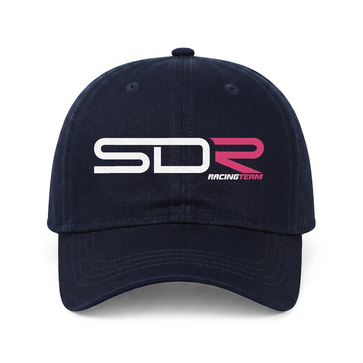 SDR Embroidered Soft-Crown Flat Cap