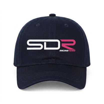 SDR Embroidered Soft-Crown Flat Cap