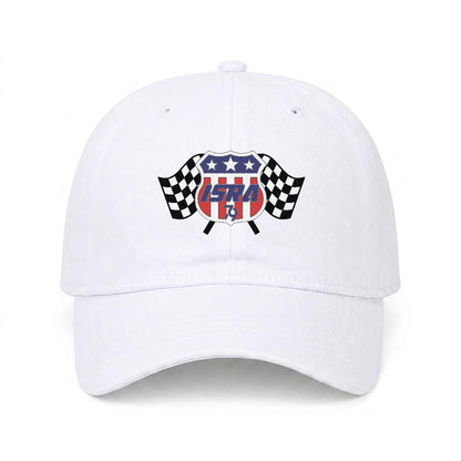 ISRA Embroidered Soft-Crown Flat Cap
